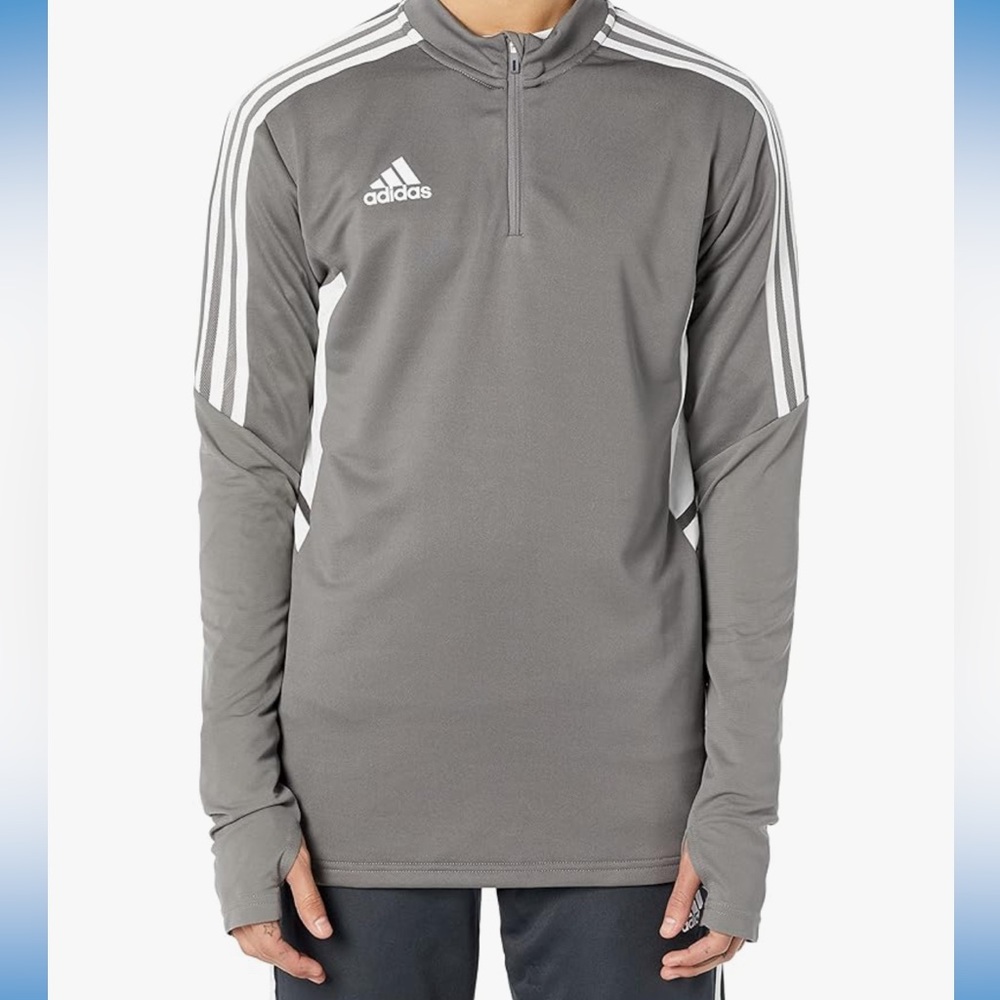 ADIDAS Condivo 22 Track Jacket Top Grey White Stripe Mens Size 3XL. NWT